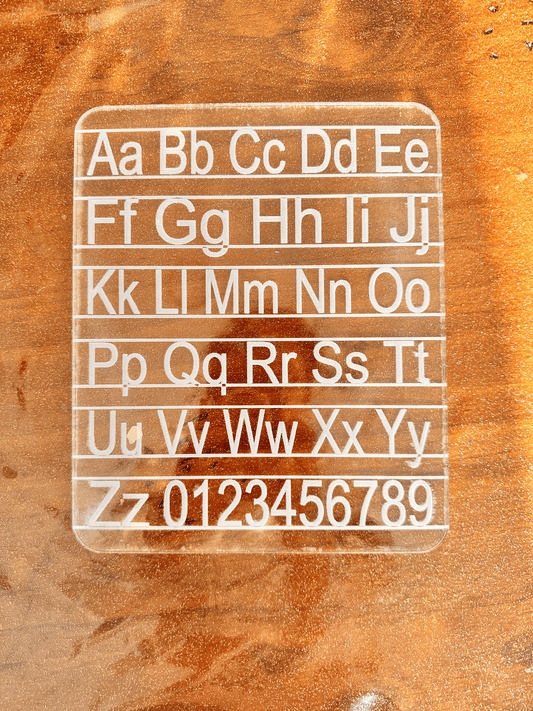 English Alphabets writing board