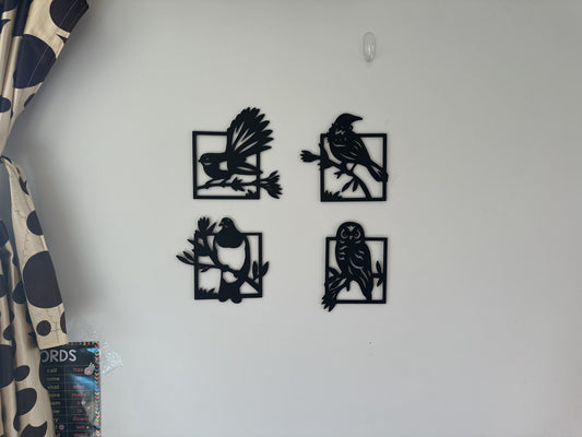 Set of Four Birds