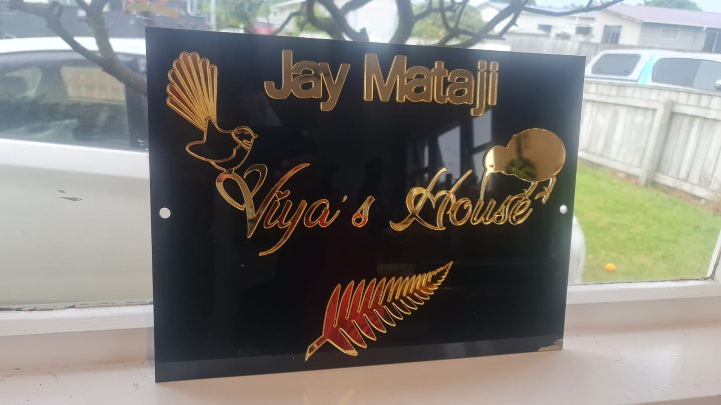 NZ themed house signs