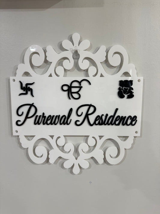 House Signs with 3D letters