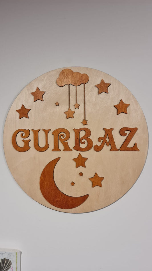 Round Name Signs
