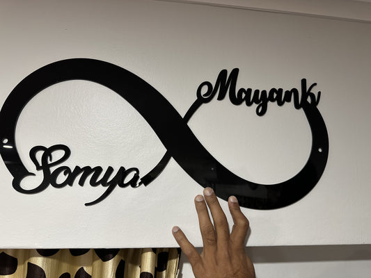 Infinity Sign with couple's name