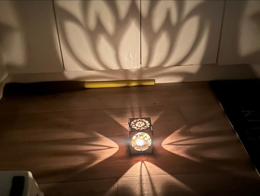 Wooden Lamp-Lotus