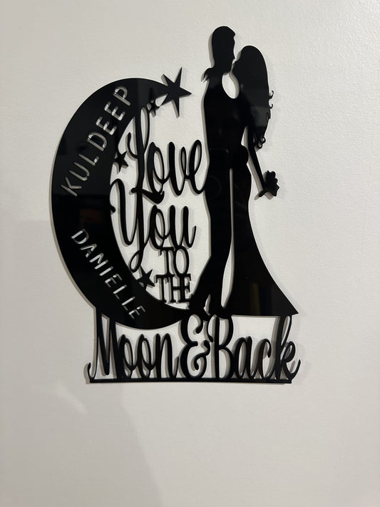 Love you to the moon and back with names