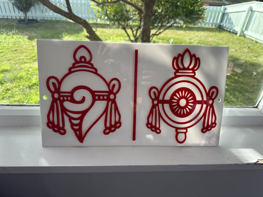 Sankhs (Red on White)