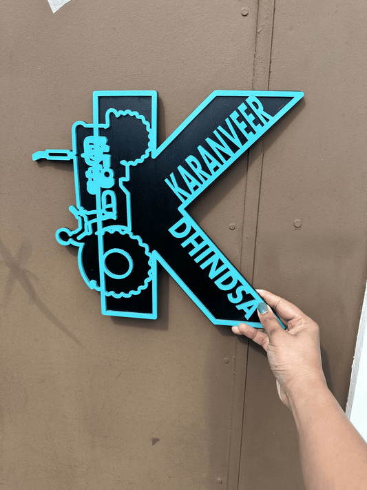 Tractor double layered sign